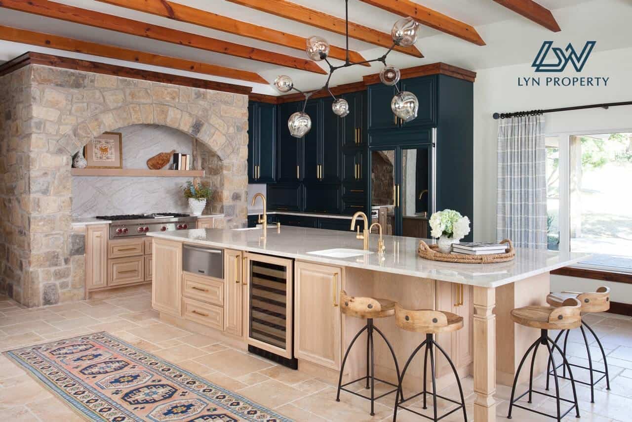 Ví dụ thiết kế phong cách nội thất modern mediterranean - Phòng bếp