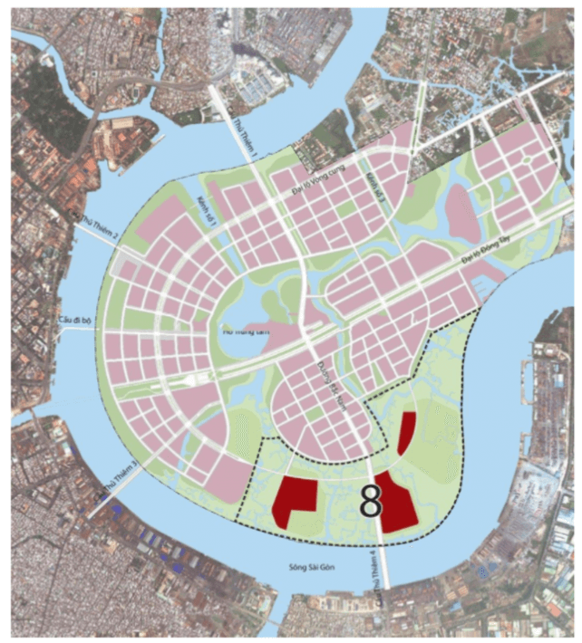 Quy hoạch khu đô thị thủ thiêm - KCN 8
